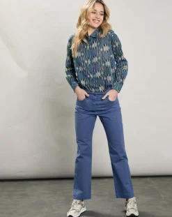 Chemise Cinema imprimée bleue-Hartford Discount