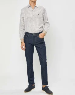 Chemise Classic Fit à carreaux beige/vert/rouge-Hackett London Outlet