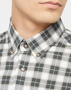 Homme Hackett London Chemises^Chemise Classic Fit à carreaux blanc/vert