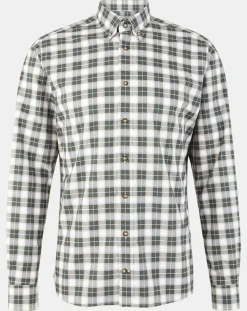 Homme Hackett London Chemises^Chemise Classic Fit à carreaux blanc/vert