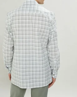 Chemise Classic Fit imprimée vert kaki-Hackett London New