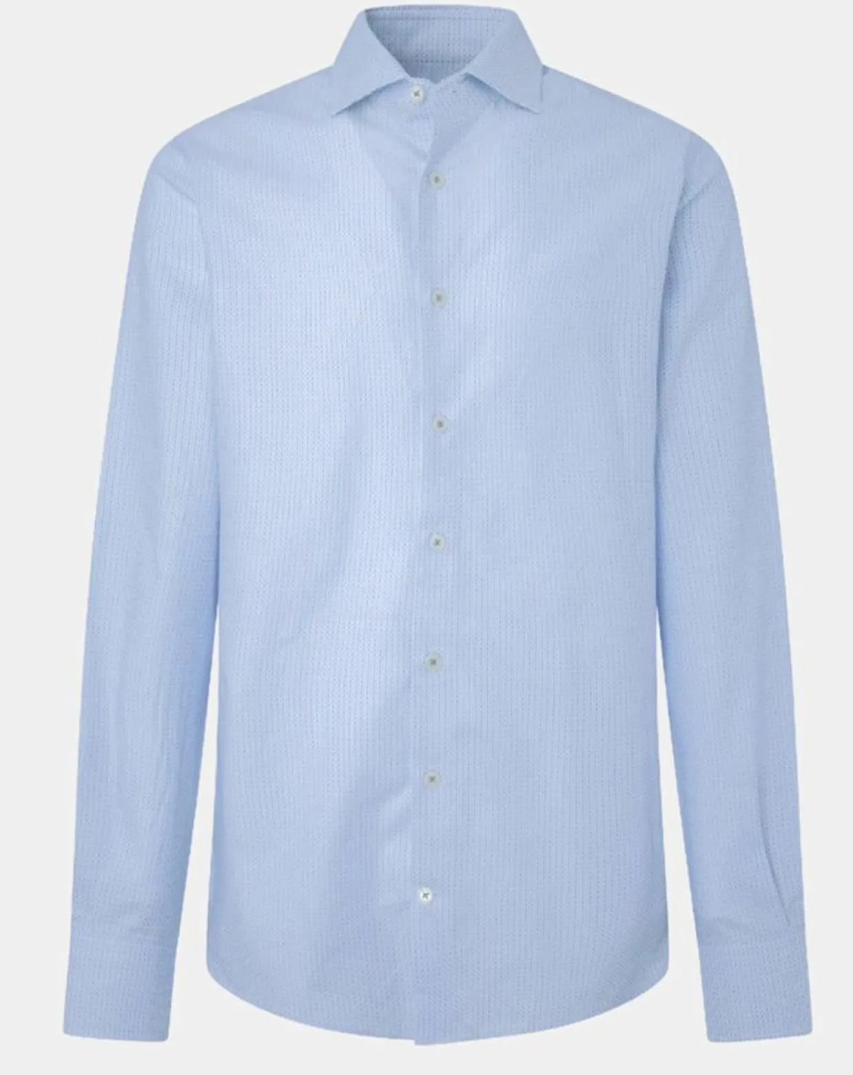 Chemise Classic Fit Jacquard imprimée bleu/blanc-Hackett London Hot