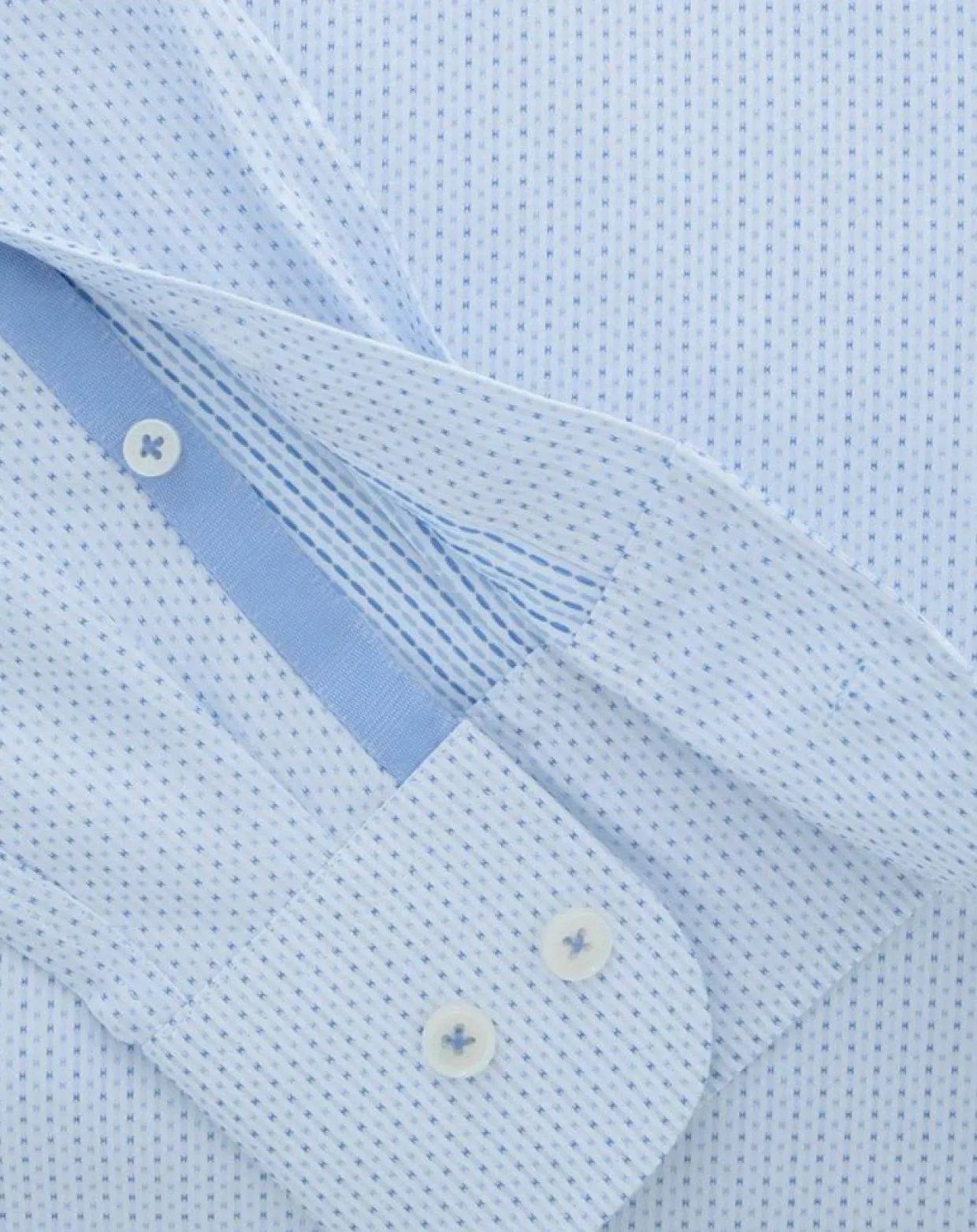 Chemise Classic Fit Jacquard imprimée bleu/blanc-Hackett London Hot