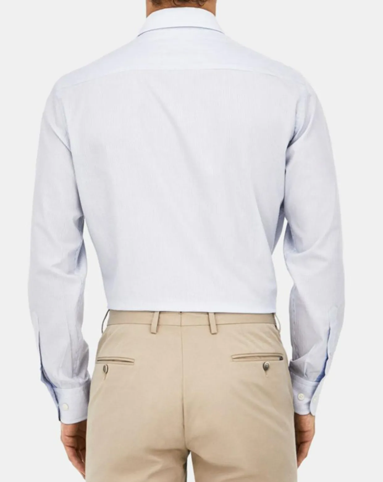 Homme Hackett London Chemises^Chemise Classic Fit rayée bleu ciel