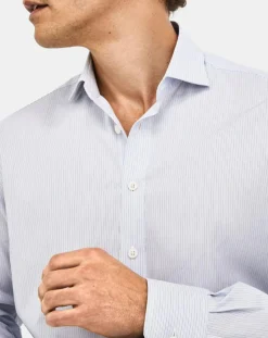Homme Hackett London Chemises^Chemise Classic Fit rayée bleu ciel