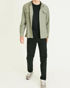 Homme Dockers Chemises^Chemise classique LS Camp kaki clair/gris