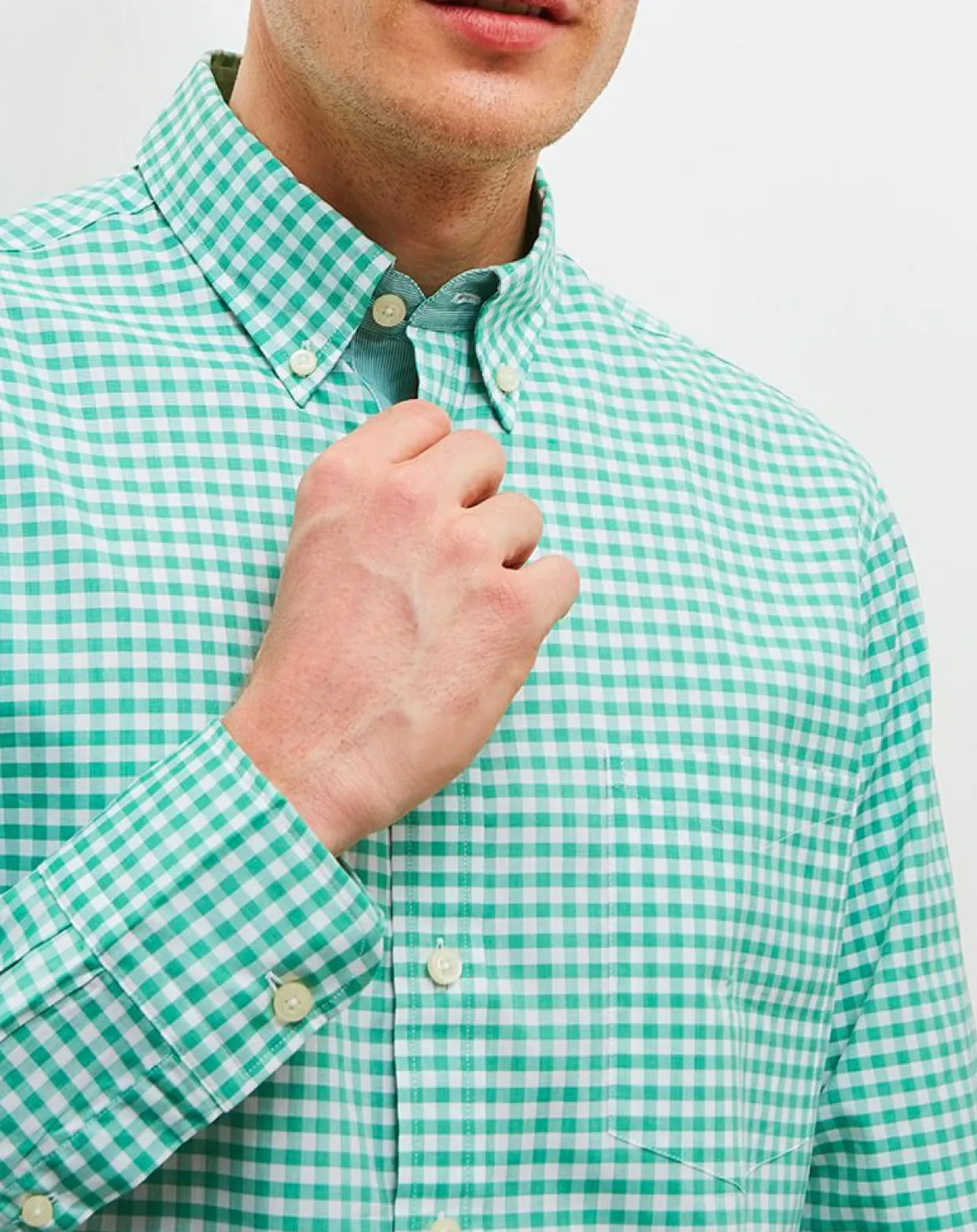 Homme Hackett London Chemises^Chemise classique vert/blanc