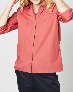 Chemise Claudia en Coton terracotta-Karl Marc John Best