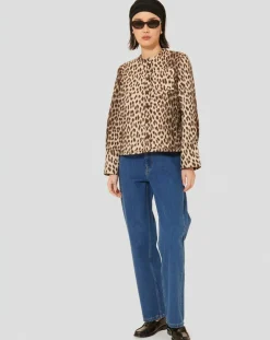 Chemise Coco léopard chocolat-Tara Jarmon Online