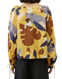 Femme Marc O'Polo Chemises^Chemise Col Lavalière jaune/multicolore