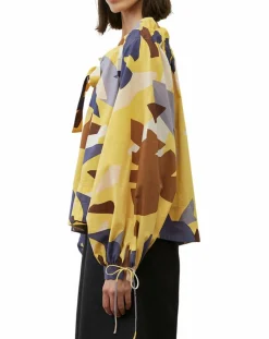 Femme Marc O'Polo Chemises^Chemise Col Lavalière jaune/multicolore