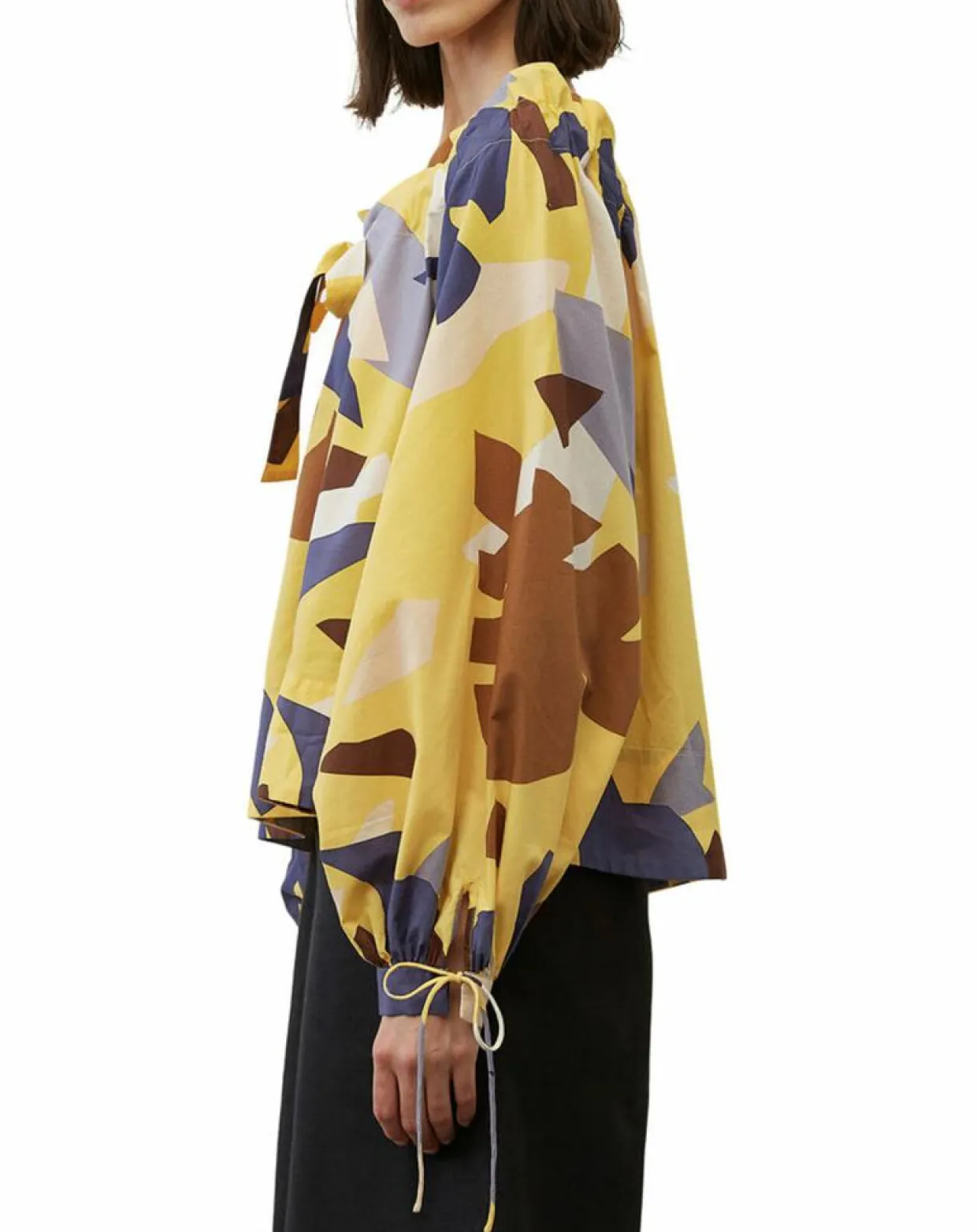 Femme Marc O'Polo Chemises^Chemise Col Lavalière jaune/multicolore