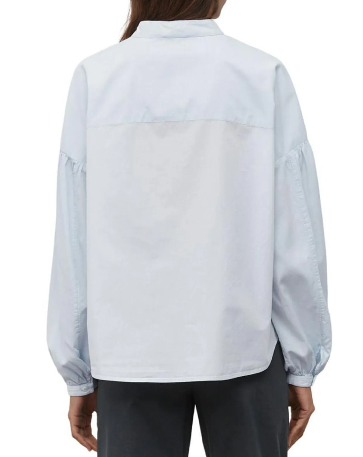Femme Marc O'Polo Chemises^Chemise Col Mao Poche bleu clair
