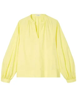 Femme Marc O'Polo Chemises^Chemise Col V en Coton Bio jaune
