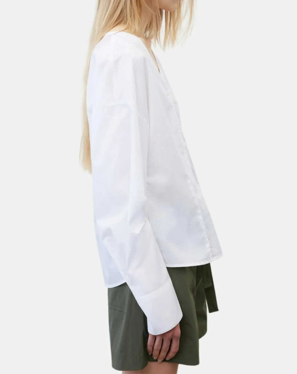 Femme Marc O'Polo Chemises^Chemise col V poche blanche