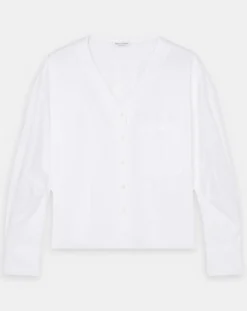 Femme Marc O'Polo Chemises^Chemise col V poche blanche