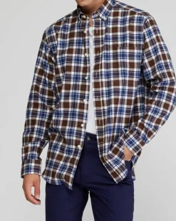 Homme Arrow Chemises^Chemise Comfort Fit Pb à carreaux Bucheron marron/bleu/blanc
