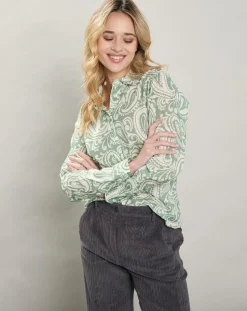 Chemise Coraz imprimée verte-Hartford Sale