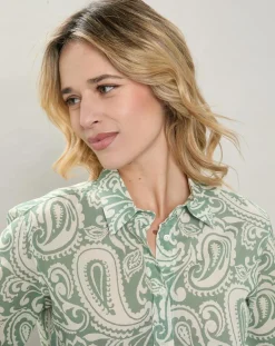 Chemise Coraz imprimée verte-Hartford Sale
