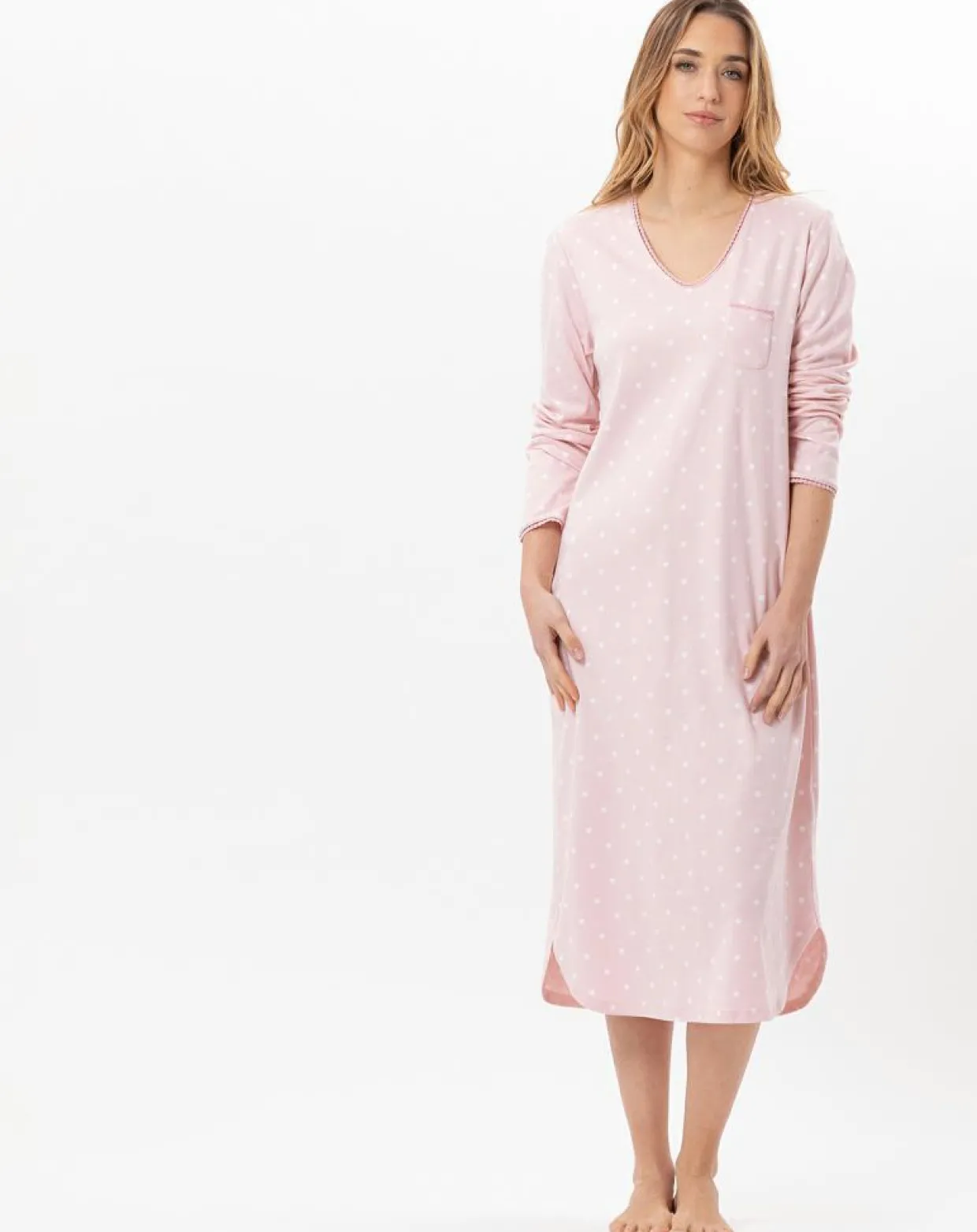 Chemise de nuit Chamade blush-Le Chat