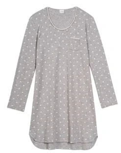 Chemise de nuit Chamade gris chiné-Le Chat Online