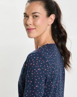 Chemise de nuit Holly bleu marine-Le Chat Best