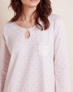 Femme Le Chat Lingerie, Nuit^Chemise de nuit imprimée Caline rose