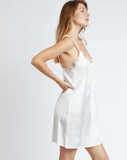 Femme Admas Lingerie, Nuit^Chemise de nuit Romantic Wedding blanche