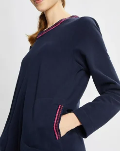 Femme Le Chat Lingerie, Nuit^Chemise de nuit Teddy bleu marine