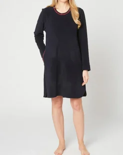Femme Le Chat Lingerie, Nuit^Chemise de nuit Teddy bleu marine