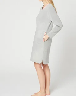 Femme Le Chat Lingerie, Nuit^Chemise de nuit Teddy gris chiné