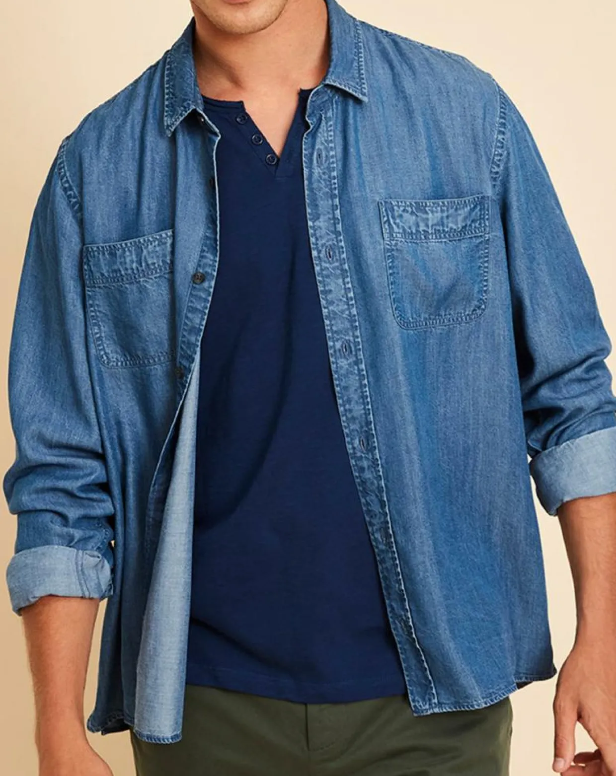 Homme Harris Wilson Chemises^Chemise Delio chambray