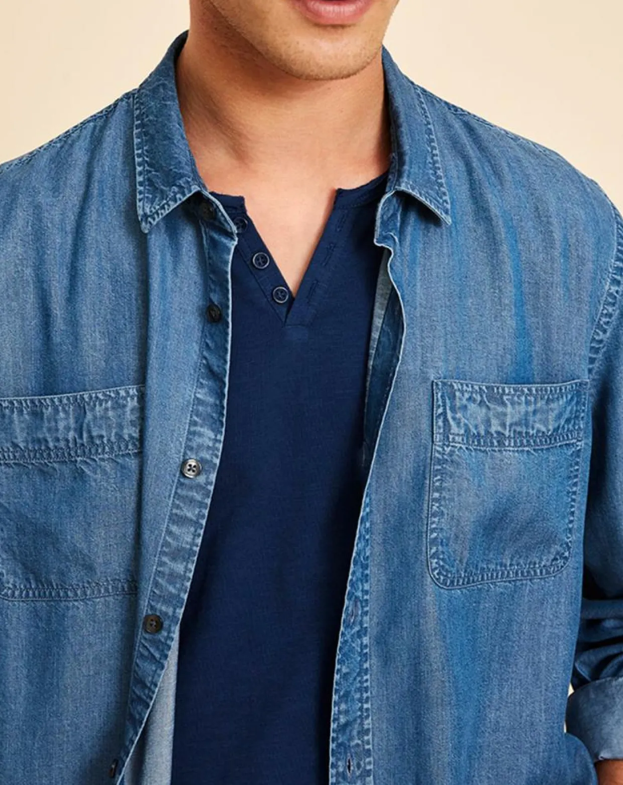 Homme Harris Wilson Chemises^Chemise Delio chambray