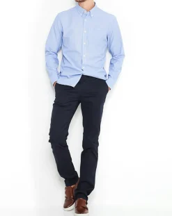 Homme Pepe Jeans Chemises^Chemise droite à pois Micro Mylor bleu clair