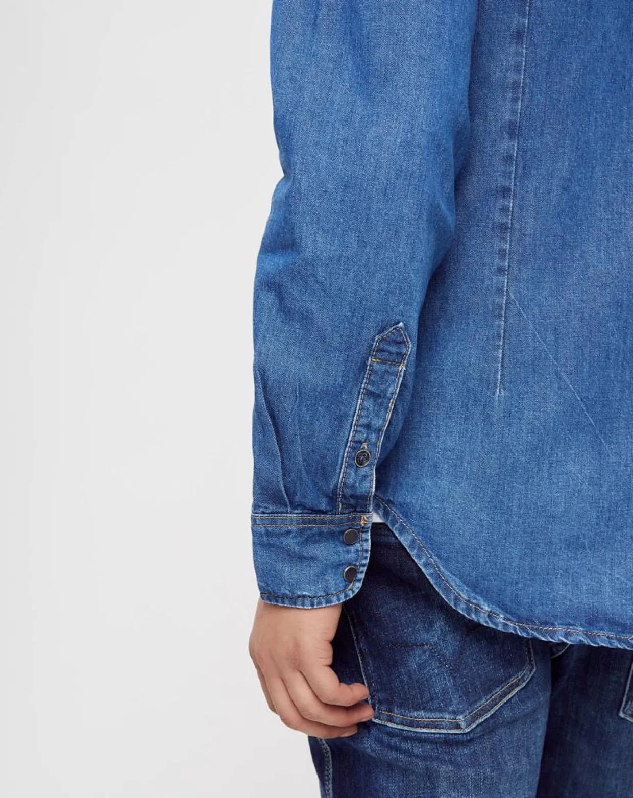 Chemise droite en jean Archive bleue-Pepe Jeans Online