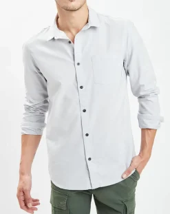 Homme Quiksilver Chemises^Chemise droite Straight Up gris clair