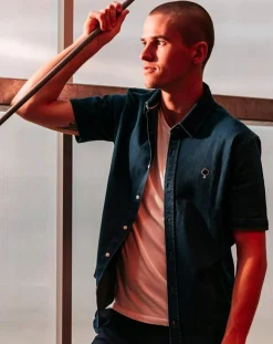 Chemise droite Vallon marine-Faguo Hot