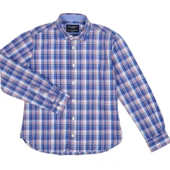 Enfant Hackett London Garçon^Chemise en Coton à carreaux bleue