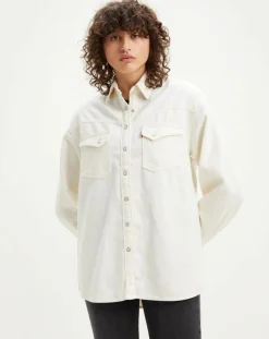 Femme Levi's® Chemises^Chemise en Coton & Chanvre Dorsey XL oversize Western écrue