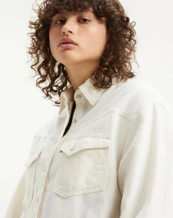 Femme Levi's® Chemises^Chemise en Coton & Chanvre Dorsey XL oversize Western écrue