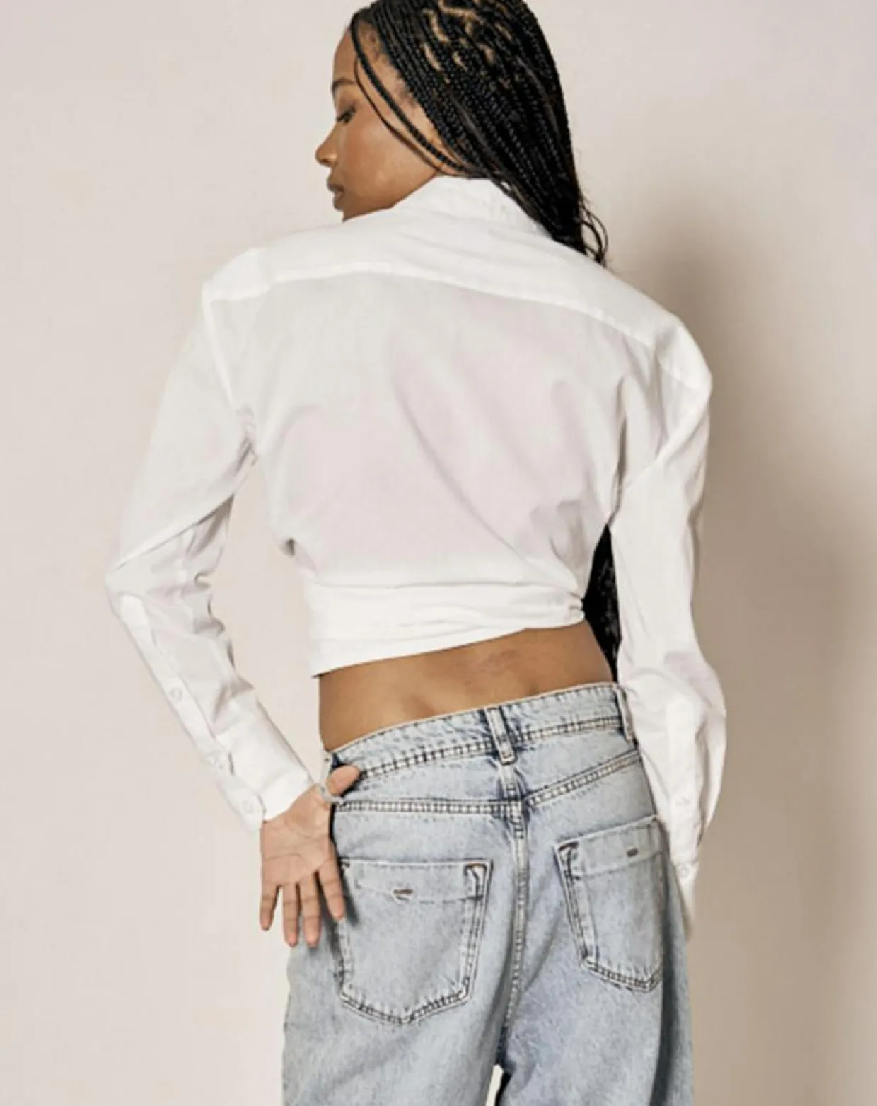 Chemise en Coton à nouer Adi blanche-Recc Hot