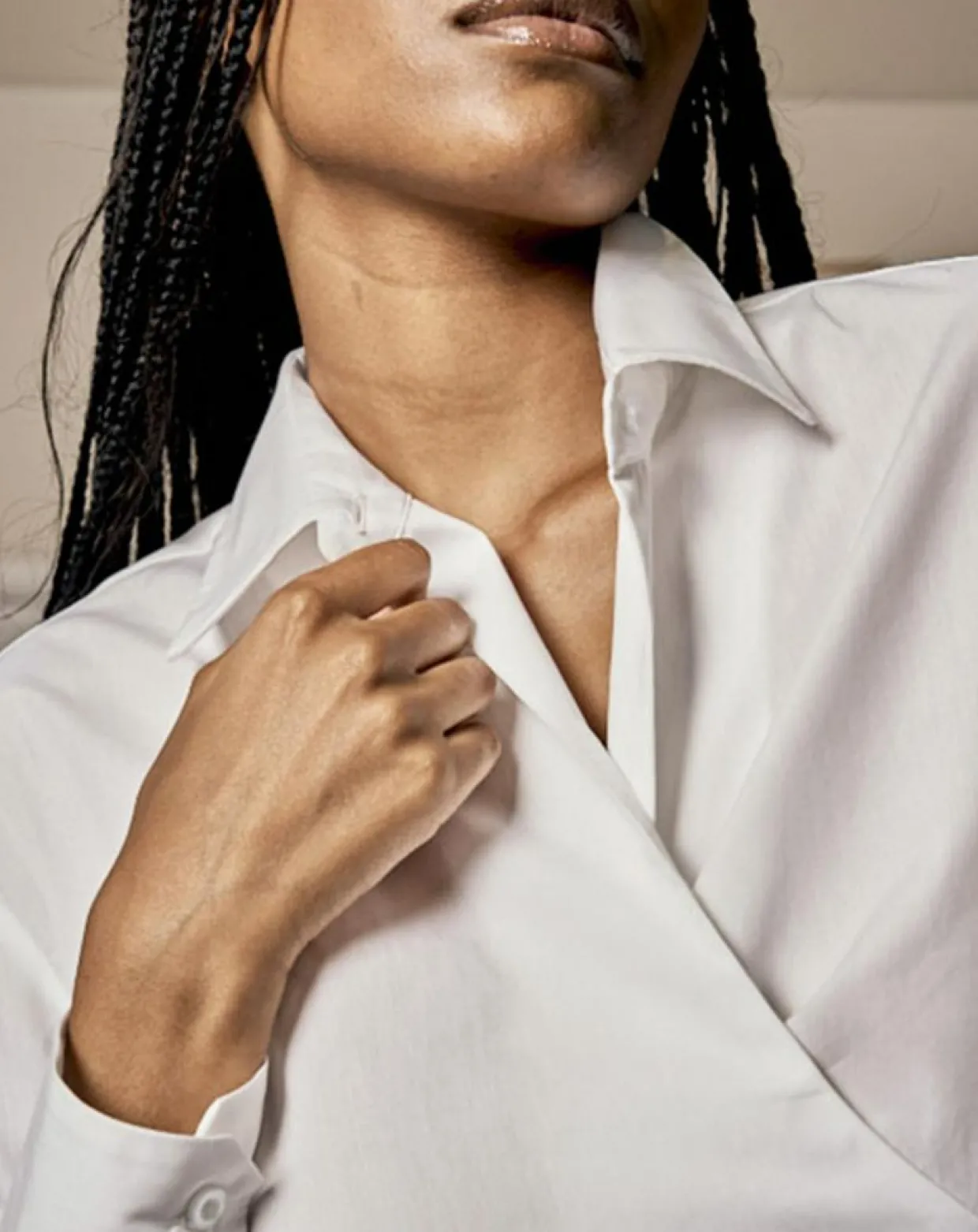 Chemise en Coton à nouer Adi blanche-Recc Hot