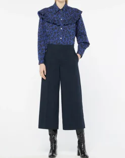 Chemise en Coton bio Candy imprimé léopard bleu/noir-Galeries Lafayette Online