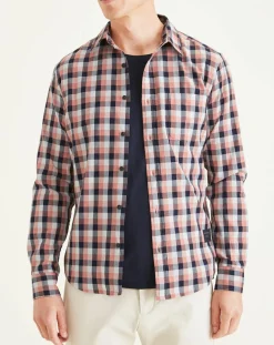 Homme Dockers Chemises^Chemise en Coton Bio Slim Alpha Icon à carreaux rouge/bleu/blanc