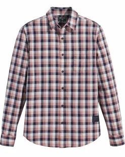 Homme Dockers Chemises^Chemise en Coton Bio Slim Alpha Icon à carreaux rouge/bleu/blanc