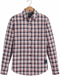 Homme Dockers Chemises^Chemise en Coton Bio Slim Alpha Icon à carreaux rouge/bleu/blanc