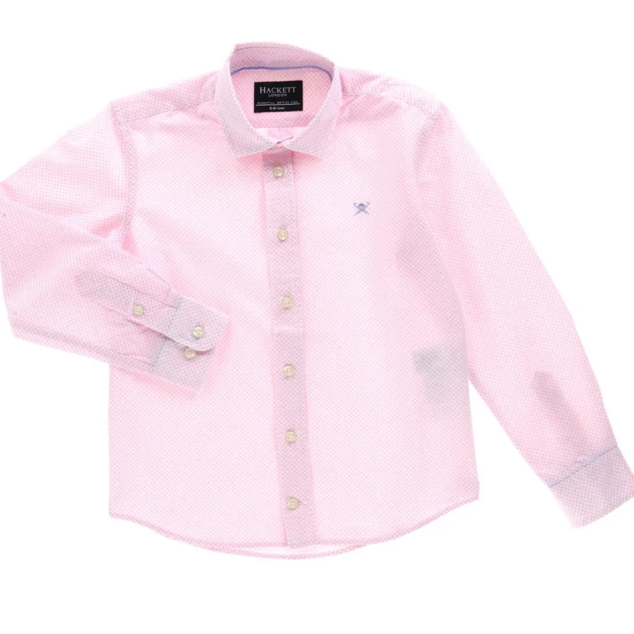 Chemise en Coton imprimée rose - T.2/7A-Hackett London