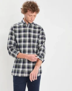 Chemise en Flanelle Héritage Tartan Ecosse vert/bleu-Hackett London Hot