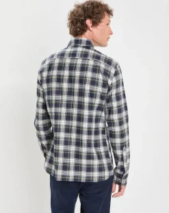 Chemise en Flanelle Héritage Tartan Ecosse vert/bleu-Hackett London Hot