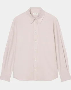 Chemise en Flanelle manches ballons violet clair-Marc O'Polo Sale